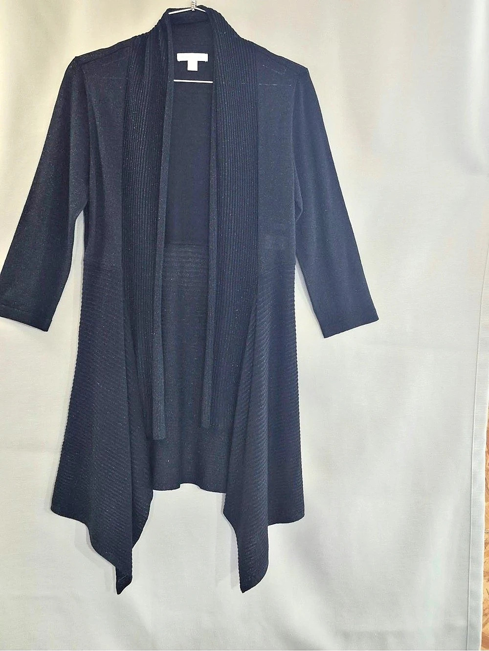 Talbots Open Front Duster Cardigan Women's Blue Cardigan